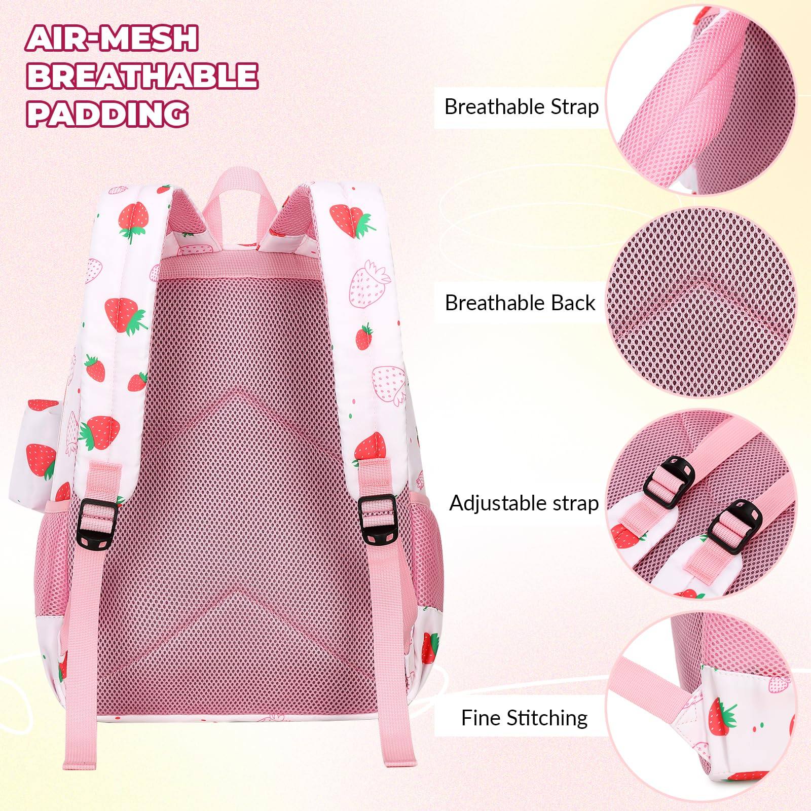 mygreen Kids Backpack, Kawaii Girls Backpack for School